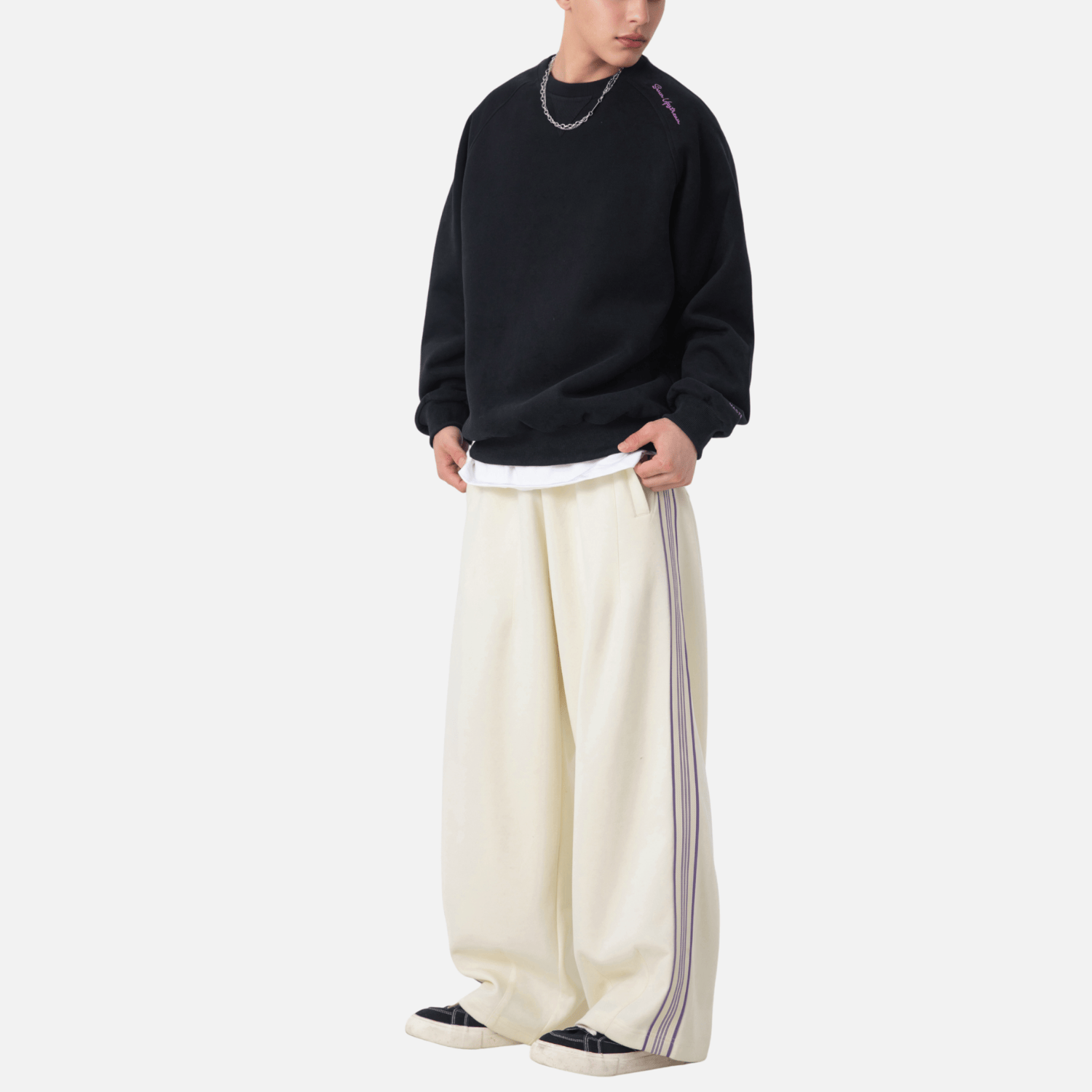 Style Core Aesthetics, New Style Trends Colorblock Stripe Casual Pants Style Core Aesthetics, New Style Trends Colorblock Stripe Casual Pants