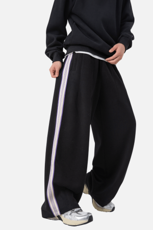Style Core Aesthetics, New Style Trends Colorblock Stripe Casual Pants