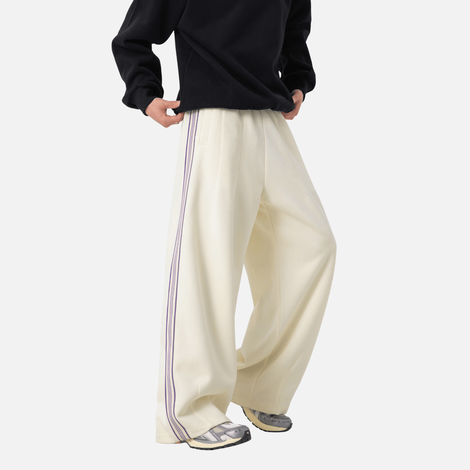 Style Core Aesthetics, New Style Trends Colorblock Stripe Casual Pants Style Core Aesthetics, New Style Trends Colorblock Stripe Casual Pants