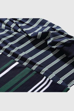Style Core Aesthetics, New Style Trends Colorblock Striped Polo Shirt