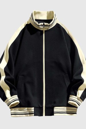 Style Core Aesthetics, New Style Trends Colorblock Track Jacket