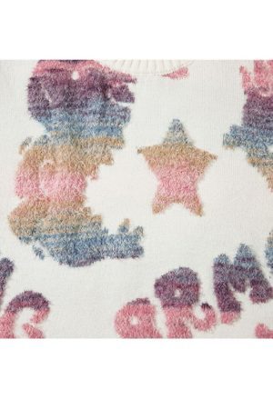 Style Core Aesthetics, New Style Trends Colorful Dinosaur Jacquard Pullover