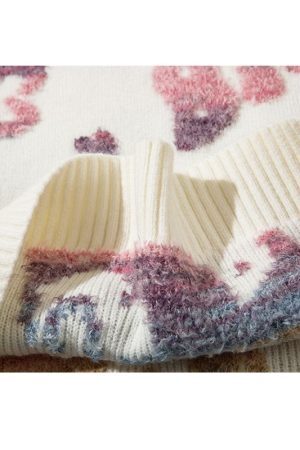 Style Core Aesthetics, New Style Trends Colorful Dinosaur Jacquard Pullover