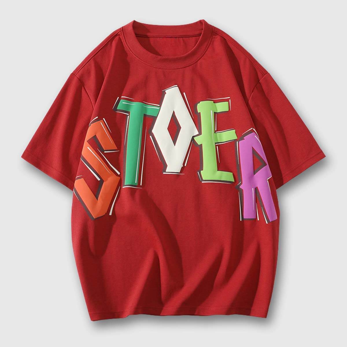 Style Core Aesthetics, New Style Trends Colorful Letter Graphic Tee