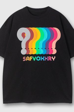 Style Core Aesthetics, New Style Trends Colorful Question Tee