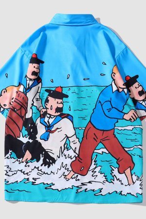 Style Core Aesthetics, New Style Trends Comic Printed Shirts