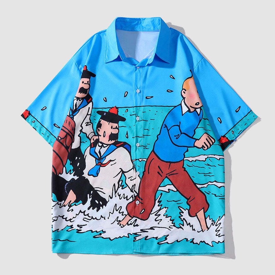 Style Core Aesthetics, New Style Trends Comic Printed Shirts