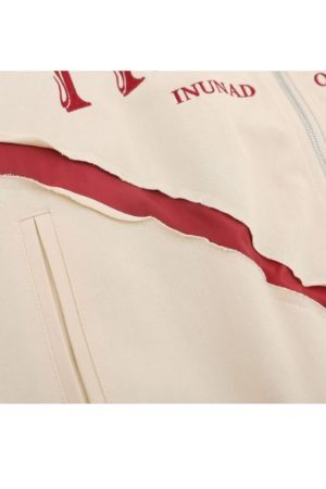 Style Core Aesthetics, New Style Trends Contrast Baseball Jacket