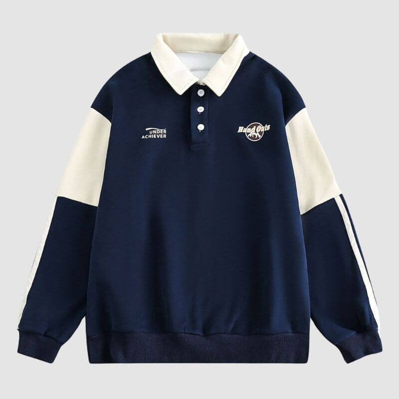 Style Core Aesthetics, New Style Trends Contrast Color Casual POLO Shirt Style Core Aesthetics, New Style Trends Contrast Color Casual POLO Shirt