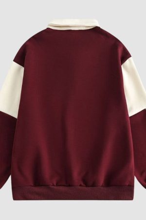 Style Core Aesthetics, New Style Trends Contrast Color Casual POLO Shirt