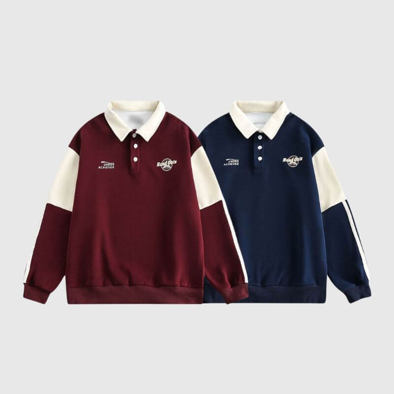 Style Core Aesthetics, New Style Trends Contrast Color Casual POLO Shirt Style Core Aesthetics, New Style Trends Contrast Color Casual POLO Shirt