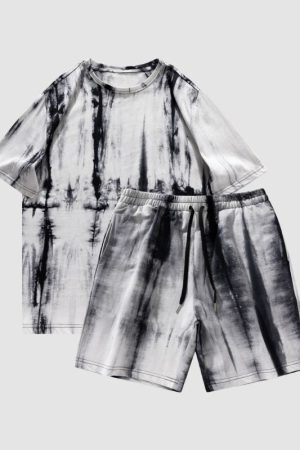 Style Core Aesthetics, New Style Trends Contrast Color Tie-dye Sets