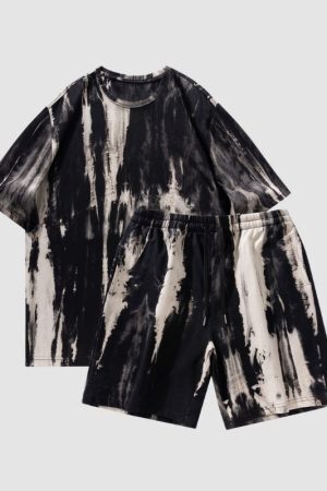 Style Core Aesthetics, New Style Trends Contrast Color Tie-dye Sets