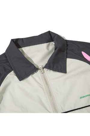 Style Core Aesthetics, New Style Trends Contrast Double End Zipper Shirts