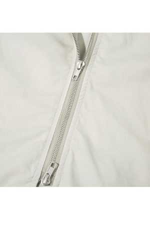 Style Core Aesthetics, New Style Trends Contrast Double End Zipper Shirts