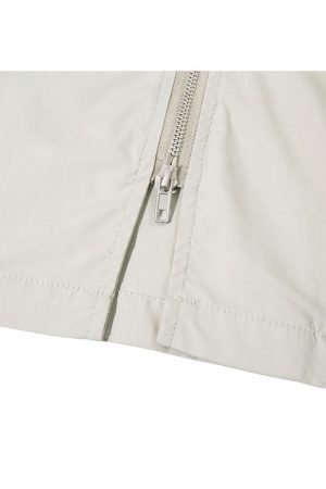 Style Core Aesthetics, New Style Trends Contrast Double End Zipper Shirts