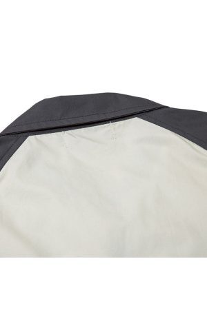 Style Core Aesthetics, New Style Trends Contrast Double End Zipper Shirts