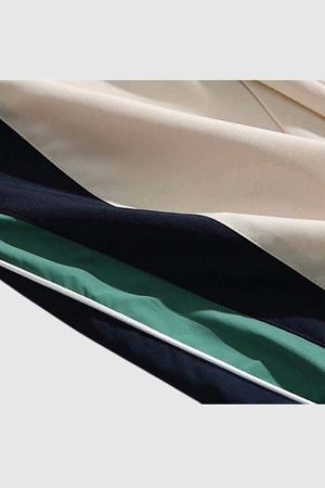 Style Core Aesthetics, New Style Trends Contrast Panel Jogger Pants