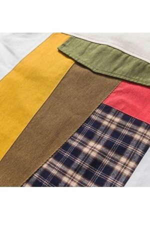 Style Core Aesthetics, New Style Trends Contrast Patchwork Jacket