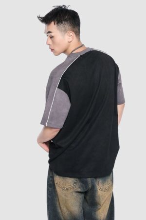 Style Core Aesthetics, New Style Trends Contrast Racing Style Tee