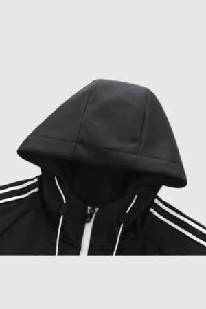 Style Core Aesthetics, New Style Trends Contrast Straps Jacket Set