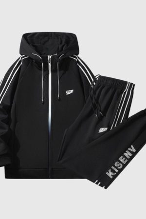 Style Core Aesthetics, New Style Trends Contrast Straps Jacket Set