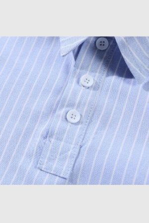 Style Core Aesthetics, New Style Trends Contrast Stripe Patchwork Shirts