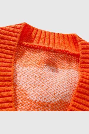 Style Core Aesthetics, New Style Trends Contrasting Colors Knit Sweater