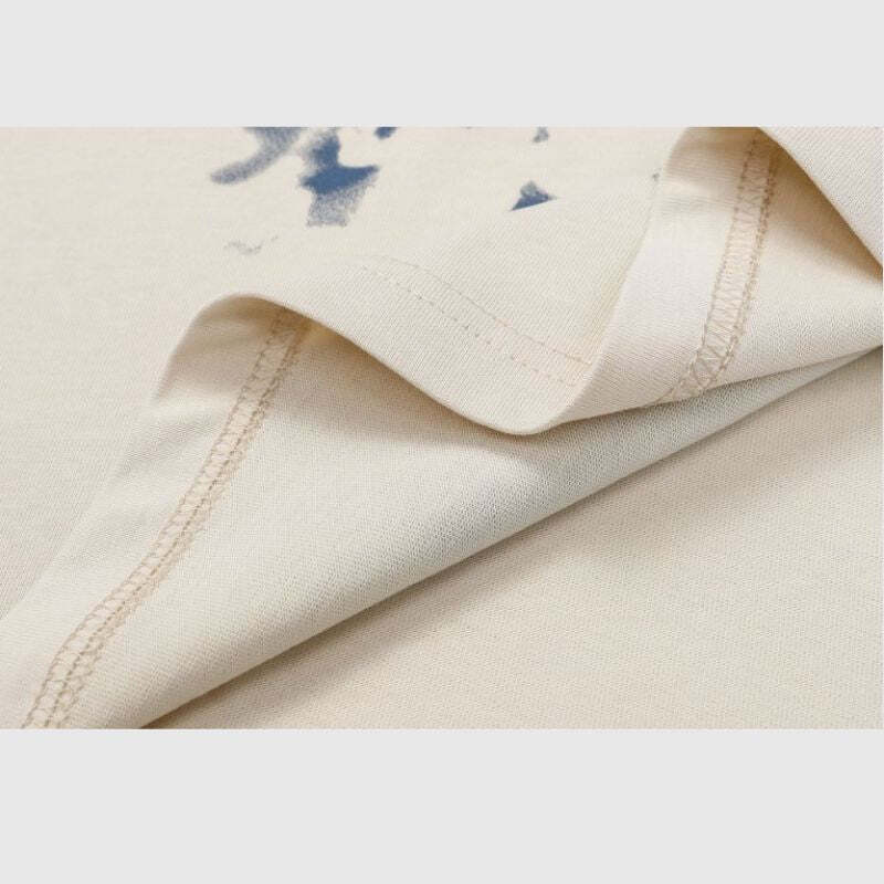 Style Core Aesthetics, New Style Trends Cotton Graffiti Print T-shirt Style Core Aesthetics, New Style Trends Cotton Graffiti Print T-shirt