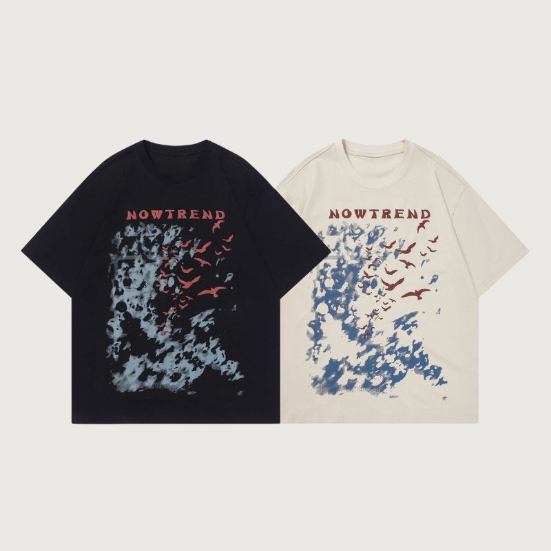 Style Core Aesthetics, New Style Trends Cotton Graffiti Print T-shirt Style Core Aesthetics, New Style Trends Cotton Graffiti Print T-shirt