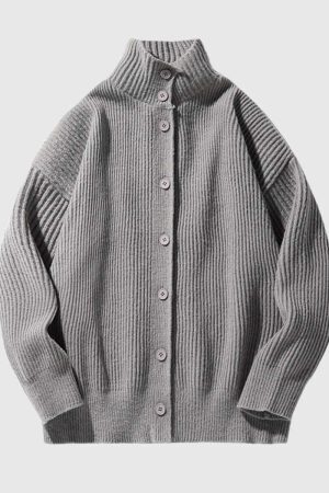 Style Core Aesthetics, New Style Trends Cozy Button-Up Cardigan Sweater