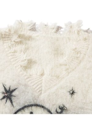 Style Core Aesthetics, New Style Trends Cozy Distressed Mink Knit Pullover