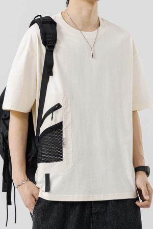 Style Core Aesthetics, New Style Trends Creative Pocket Casual Tee