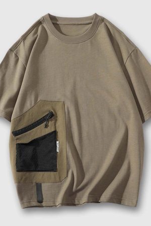 Style Core Aesthetics, New Style Trends Creative Pocket Casual Tee