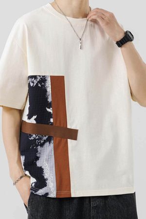 Style Core Aesthetics, New Style Trends Creative Stripe Tee