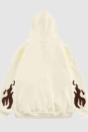 Style Core Aesthetics, New Style Trends Cross Embroidery Oversized Hoodie