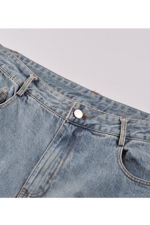 Style Core Aesthetics, New Style Trends Cross Print Jeans