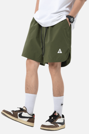 Style Core Aesthetics, New Style Trends Curved Hem Pocket Shorts