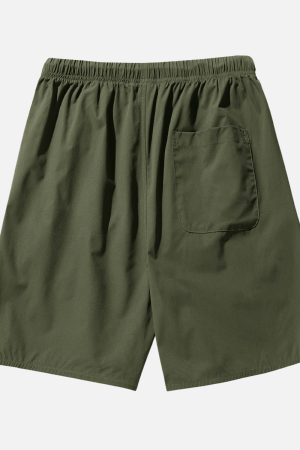 Style Core Aesthetics, New Style Trends Curved Hem Pocket Shorts