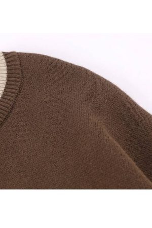 Style Core Aesthetics, New Style Trends Cute Bear Print Knit Sweater + Bear Mini Bag