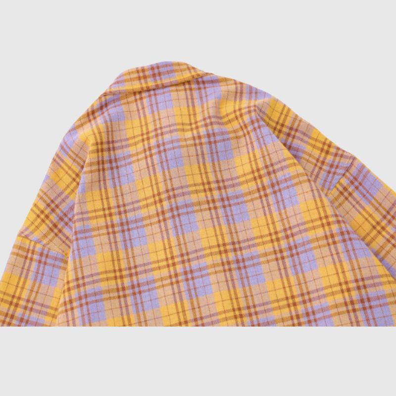 Style Core Aesthetics, New Style Trends Cute Cat Plaid Shirt Style Core Aesthetics, New Style Trends Cute Cat Plaid Shirt