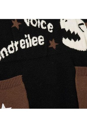 Style Core Aesthetics, New Style Trends Cute Dinosaur Pattern Patch Pocket Pullover