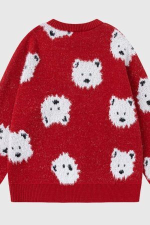 Style Core Aesthetics, New Style Trends Cute Dog Pattern Sweater