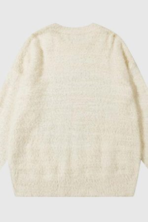 Style Core Aesthetics, New Style Trends Cute Dragon Embroidered Pullover