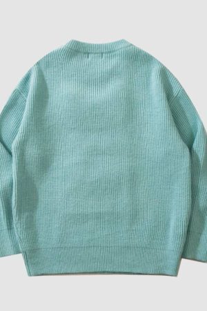 Style Core Aesthetics, New Style Trends Cute Pocket Rabbit Knit Sweater