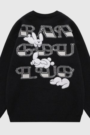 Style Core Aesthetics, New Style Trends Cute Puppy Embroidered Pullover