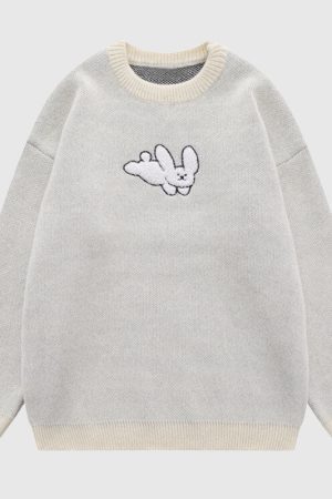 Style Core Aesthetics, New Style Trends Cute Puppy Embroidered Pullover