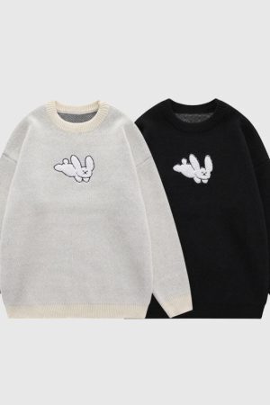 Style Core Aesthetics, New Style Trends Cute Puppy Embroidered Pullover