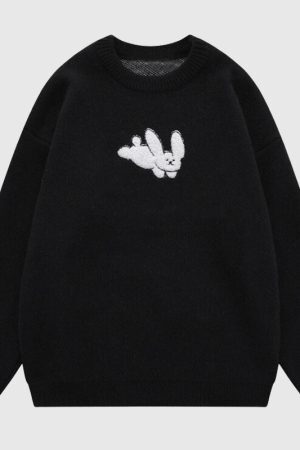 Style Core Aesthetics, New Style Trends Cute Puppy Embroidered Pullover