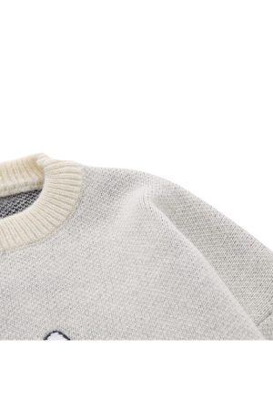 Style Core Aesthetics, New Style Trends Cute Puppy Embroidered Pullover